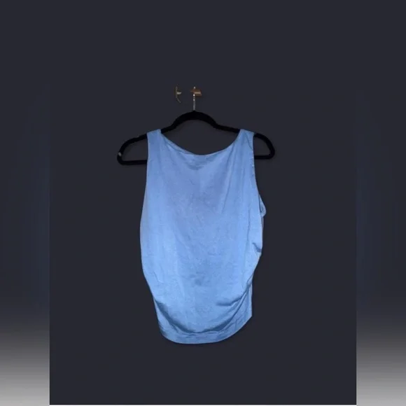 Blue Sleeveless Tank Top - Picture 3 of 5